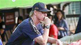 中華職棒台灣大賽賽前彭政閔、吳東融、伯納。（圖／記者林士傑攝影）