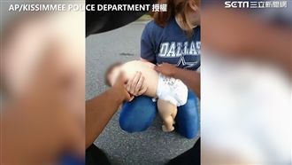 一歲娃遭餅乾卡喉　五警與死神搶人