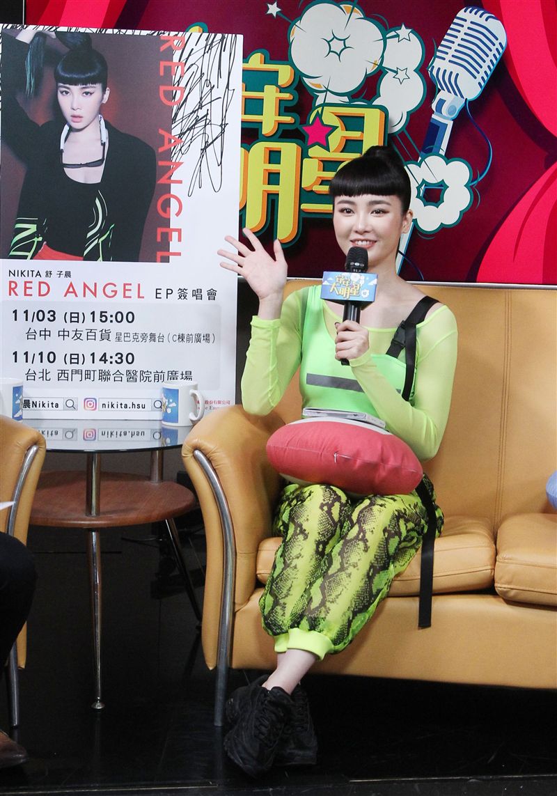 舒子晨安安大明星。（記者邱榮吉/攝影）