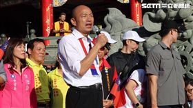 桃園三崇宮,韓國瑜（圖／記者李依璇攝影）