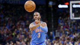 ▲保羅（Chris Paul）傳出全場最高9次助攻，雷霆中止2連敗。（圖／美聯社／達志影像）