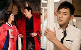  香港男星陳鍵鋒和林心如合作古裝劇《美人心計》。微博