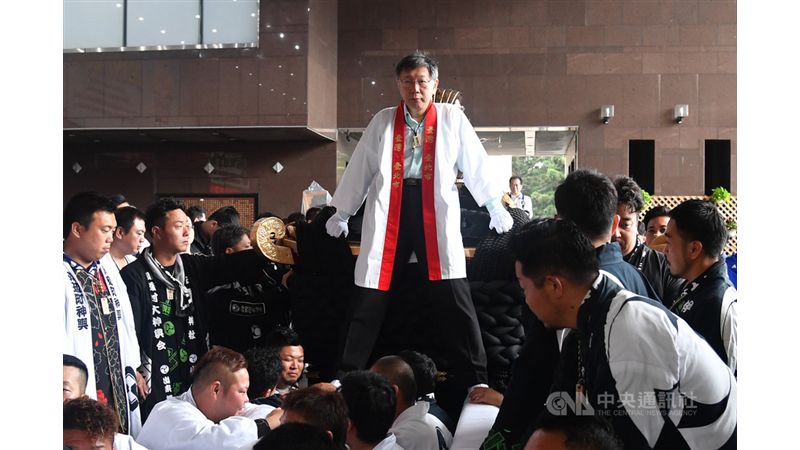 柯文哲登大神轎　祝台日友誼更穩固