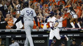 ▲查普曼（Aroldis Chapman）美聯冠軍賽挨了再見全壘打。（圖／美聯社／達志影像）