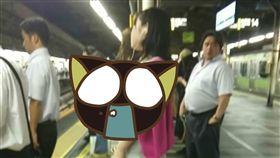 日本,正妹,素人,正妹,交通,電車,月台,等待,胸部,動漫,三次元,　圖／翻攝自5CH