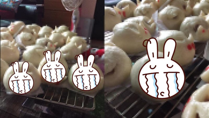 嬤蒸兔兔豆沙包「怨念超深」嚇哭孫