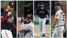▲桑契斯（Anibal Sanchez）、薛澤（Max Scherzer）、波塞洛（Rick Porcello）和韋蘭德（Justin Verlander）2014年都待過老虎隊。（圖／美聯社／達志影像）