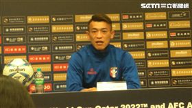 ▲中華男足總教練蘭卡斯特、隊長陳柏良。（圖／記者林辰彥攝影）