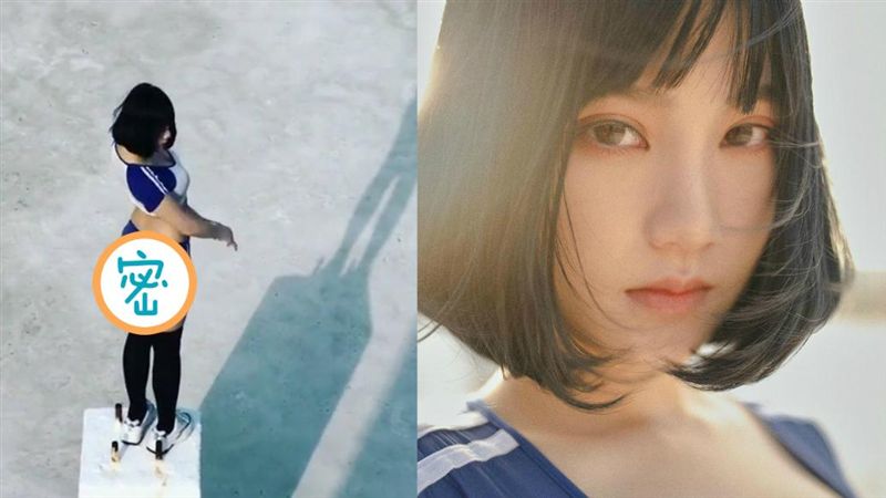 辣秀「死庫水」美臀　被誤認女神公仔