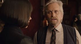 初代蟻人－皮姆博士的奧斯卡影帝麥可道格拉斯（Michael Douglas）　影片截圖