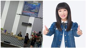 網友誤認，釣蝦場黑絲襪正妹，是蔡淑君議員。（組合圖／翻攝臉書）