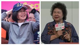 總統蔡英文，總統府秘書長陳菊。（組合圖）