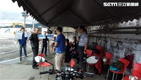 台北市南港分局前往駕訓班進行大型重機交通宣導（翻攝畫面）