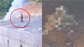 男跌1200度煤爐慘死！瞬間燒成白骨「噴1公尺高黑煙」（圖／翻攝自新京報騰訊視頻）