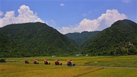 農村漫遊走透透  水保局推45條體驗路線行政院農委會水土保持局精選全台45條農村體驗路線，規劃相關行程，邀請民眾深入小鎮漫遊。其中，宜蘭內城社區提供「鐵牛車巡水田」半日遊，體驗農村生活。（水保局提供）中央社實習記者蕭惠敏傳真  108年11月5日
