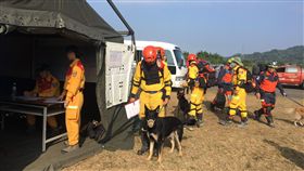 搜救犬隊MRT認證登場  國內外18隊參與「2019亞洲區MRT搜救犬隊救援能力認證」活動5日登場，消防署表示，共有國內、外18支隊伍參加，其中一名裁判官為消防署特種搜救隊隊員詹天文。（消防署提供）中央社記者黃麗芸傳真  108年11月5日