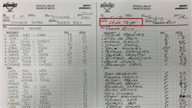 波多黎各對戰名單寫「中國台北」　網氣炸戰翻驚曝「真相」（圖／翻攝自PTT）