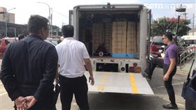 運鈔車,爆胎,戒備,新北,翻攝畫面