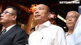 韓國瑜新竹城隍廟　記者李依璇攝影