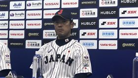 ▲日本隊監督稻葉篤紀。（圖／記者黃泓哲/攝）