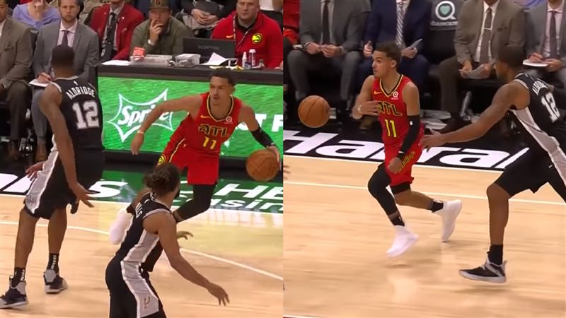 NBA／華麗運球！楊恩戲耍馬刺球星