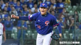 12強棒球賽，張奕吶喊。（圖／記者林聖凱攝影）