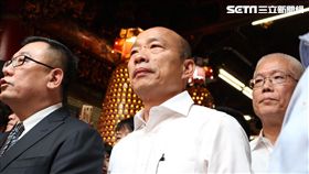 韓國瑜新竹城隍廟　記者李依璇攝影