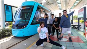 新北市,淡海輕軌,通車,滿一年,台灣鐵道,最北車站,路跑(圖/新北捷運公司提供)中央社