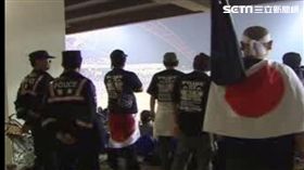 2007年亞錦賽 警力監控日本應援團