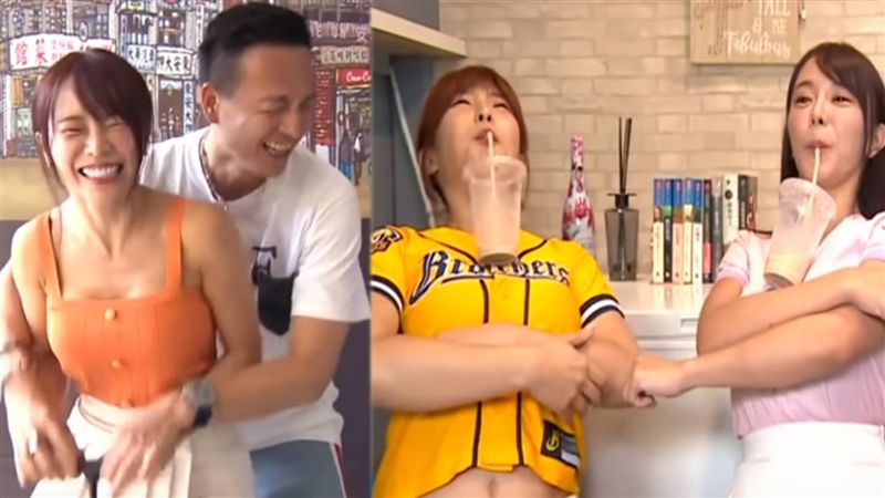 啦啦女神同框！小鐘環抱女神上下晃