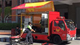 新竹市,消防運輸車,指揮所,提升,救災效率(圖/中央社)