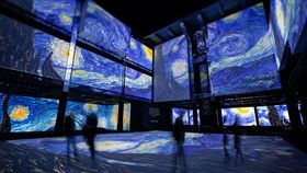 再見梵谷,光影體驗展,首度登台,投影巨幕,魔幻空間(圖/JUSTLIVE就是現場提供)中央社