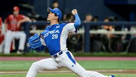 ▲金廣鉉在世界棒球12強賽面對加拿大先發。（圖／取自國際棒壘總會官網）