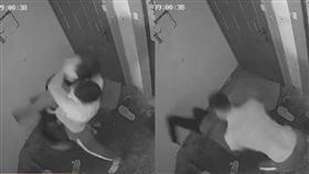 大陸浙江／#男子行窃偷到特警家# 被一秒撂倒(圖/微博)