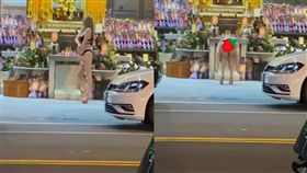 還願,四面佛,艷舞,金髮妹,舞者,中壢　圖／翻攝臉書