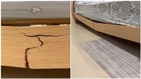 正妹睡「實木床」！3個月後竟裂了　網一看羞爆：男友太猛（圖／翻攝自爆系知識家）