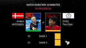 ▲周天成擊敗安東森。（圖／取自BWF官網）