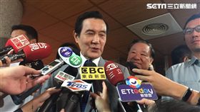 馬英九出席張老師成立50週年活動受訪,（圖／記者李依璇攝影）