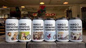 美國酒廠將狗照印罐上　原因引網大讚（圖／翻攝自Fargo Brewing Company臉書）