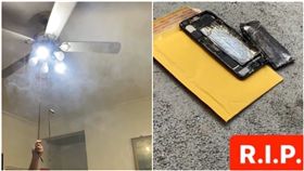 工科男DIY換愛瘋電池！手機突起火狂冒煙　結局超悲劇（圖／翻攝自Dcard）