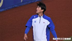12強韓國隊練球金廣鉉。（圖／記者王怡翔攝影）