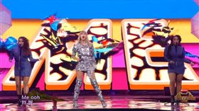 泰勒絲於「雙11晚會」嗨唱演出。（圖／翻攝自優酷直播）