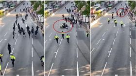 港警,三罷,開槍,重機,香港,反送中