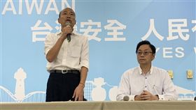 韓國瑜正式宣布由張善政出任副手。（圖／記者林昱孜攝影）