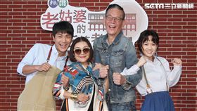 《老姑婆的古董老菜單》開鏡,龍劭華,吳秀珠,嚴正嵐,李冠毅（圖／記者邱榮吉攝影）