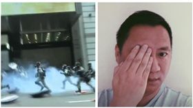 ▲港警、王丹（組合圖，資料畫面）