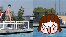 跳水,學校,比賽,Belly Flop,肚子,肚皮,落水,美國,疼痛,學生,加州,水平,入水, 圖／翻攝自IG
