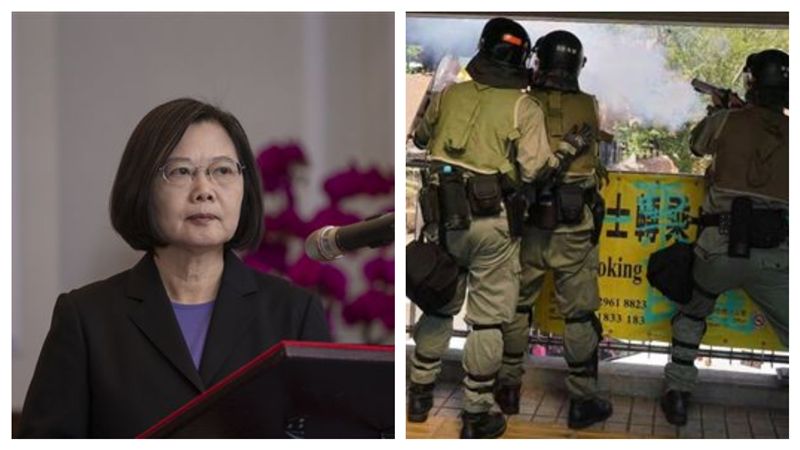 港警再開槍鎮壓港人！小英再讉責暴力