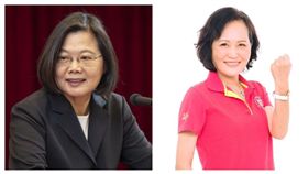 蔡英文總統，立法院長蘇嘉全妻子洪恒珠。（組合圖／總統府提供，翻攝洪恒珠臉書）