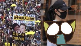 反送中,正妹,,示威者,性暴力,黑警,港警,性侵,墮胎,中環,胸部,木蘭飛彈 圖／翻攝自臉書